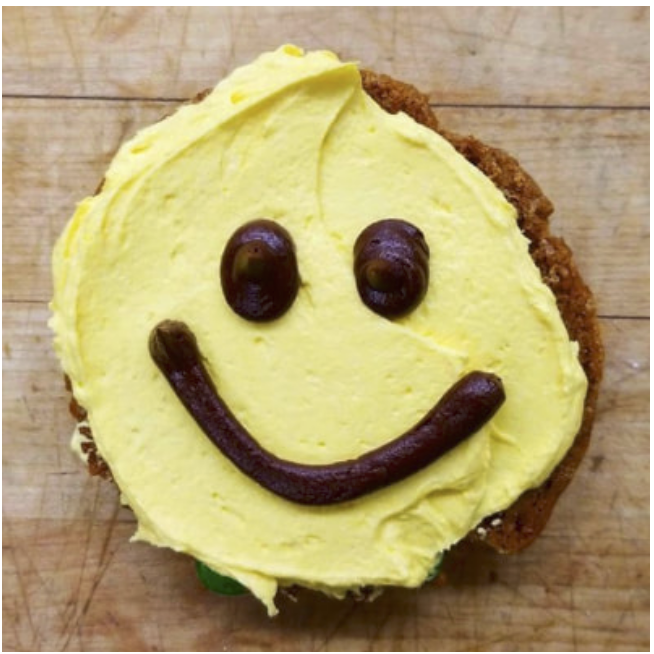 send a smile, smiley face cookie